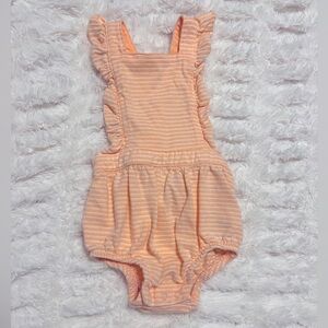 Cat & Jack Peach Striped Baby Outfit